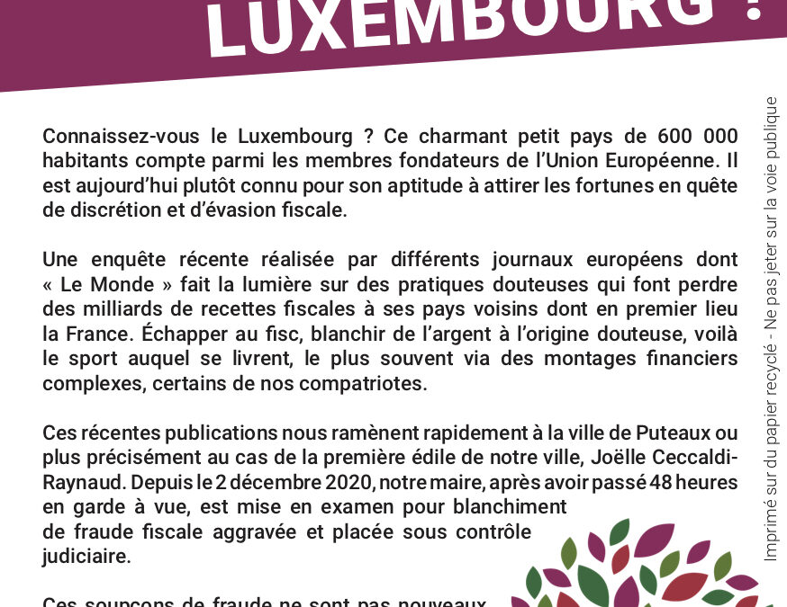 Connaissez-vous le Luxembourg ?